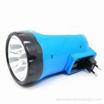 LED Rechargeable Flashlight with 4 Bulbs and 1,000mAh Battery Capacity, Various Colors are Available